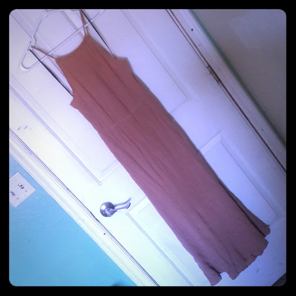 Blush pink sun dress